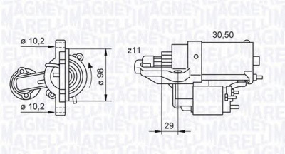 MAGNETI MARELLI 063280028010 - Стартер